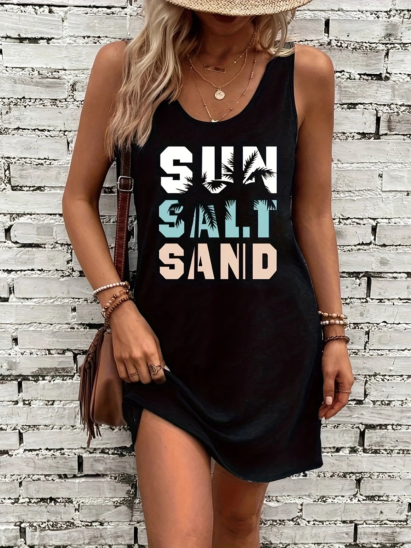 Vestido sin mangas de verano para mujer