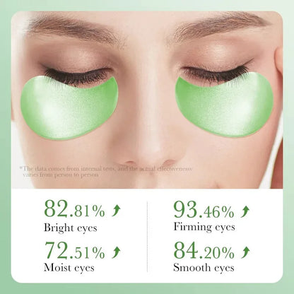 60pcs Aloe Vera Collagen Eye Mask Anti Dark Circles Eyes Bags Moisturizing