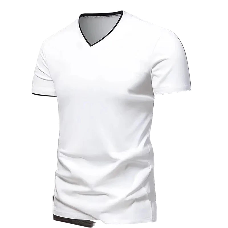 V-neck Short Sleeved Men's T-shirt, Men's Sports