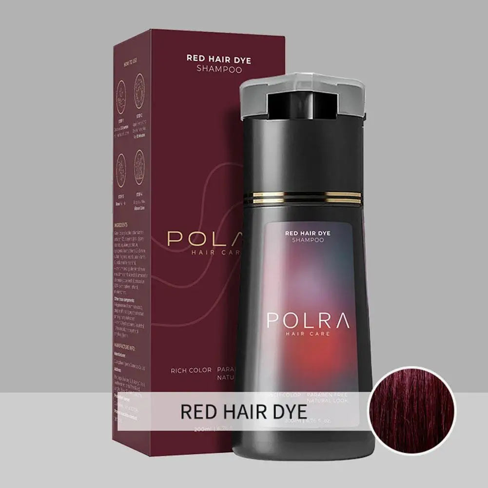 POLAR Hair Dye Shampoo 200ml – Semi-Permanent Color for Men & Women
