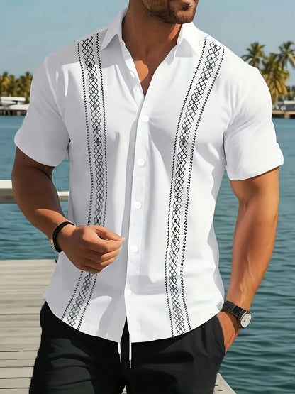 Men's Shirt - 3D Printed Design Breathable Lightweight