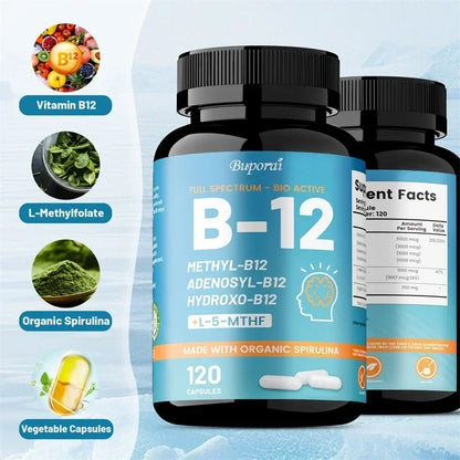 Vitamin B12 – Brain Health & Energy Boost | 30/60 Capsules