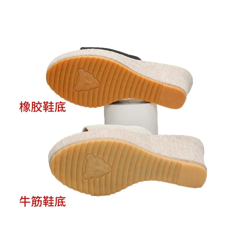 Women Wedges Slippers Summer New High Heels Women Sandals