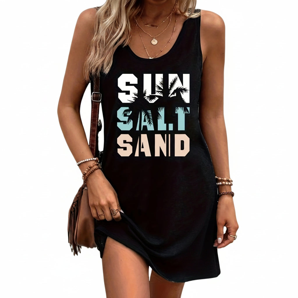 Vestido sin mangas de verano para mujer
