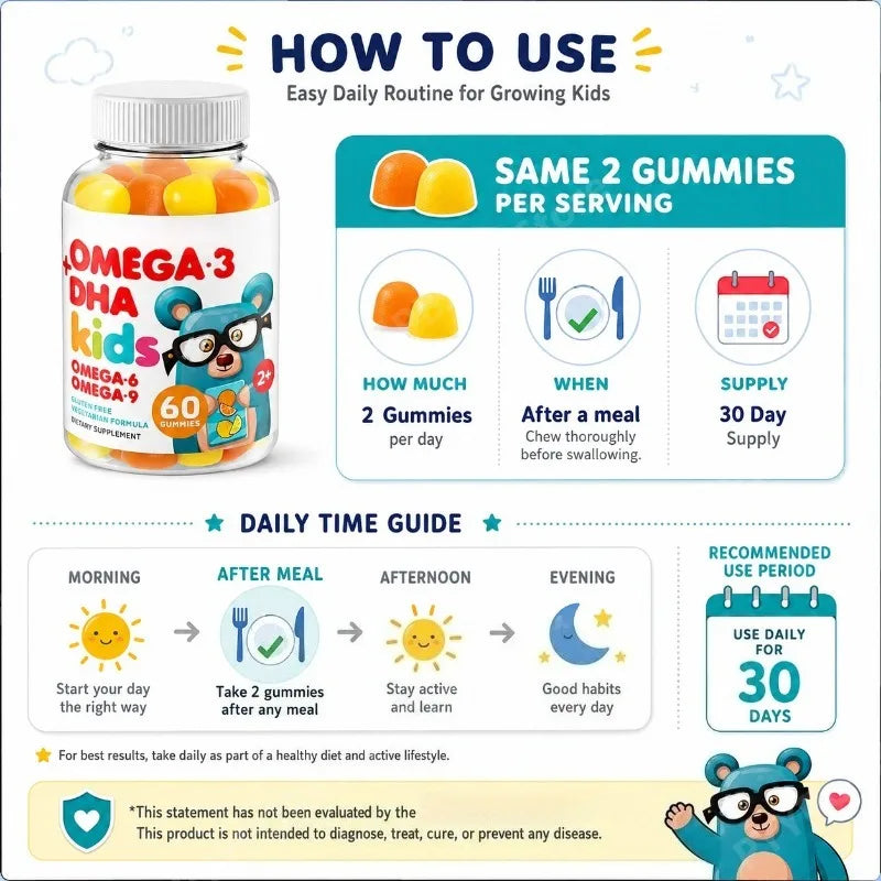 Kids Omega-3 DHA Gummies