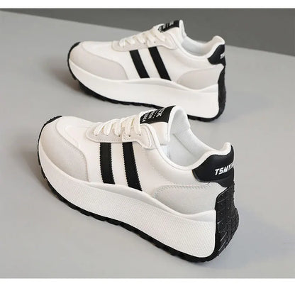 Thick-Soled Women Shoes Height-Increasing Women Sneakers