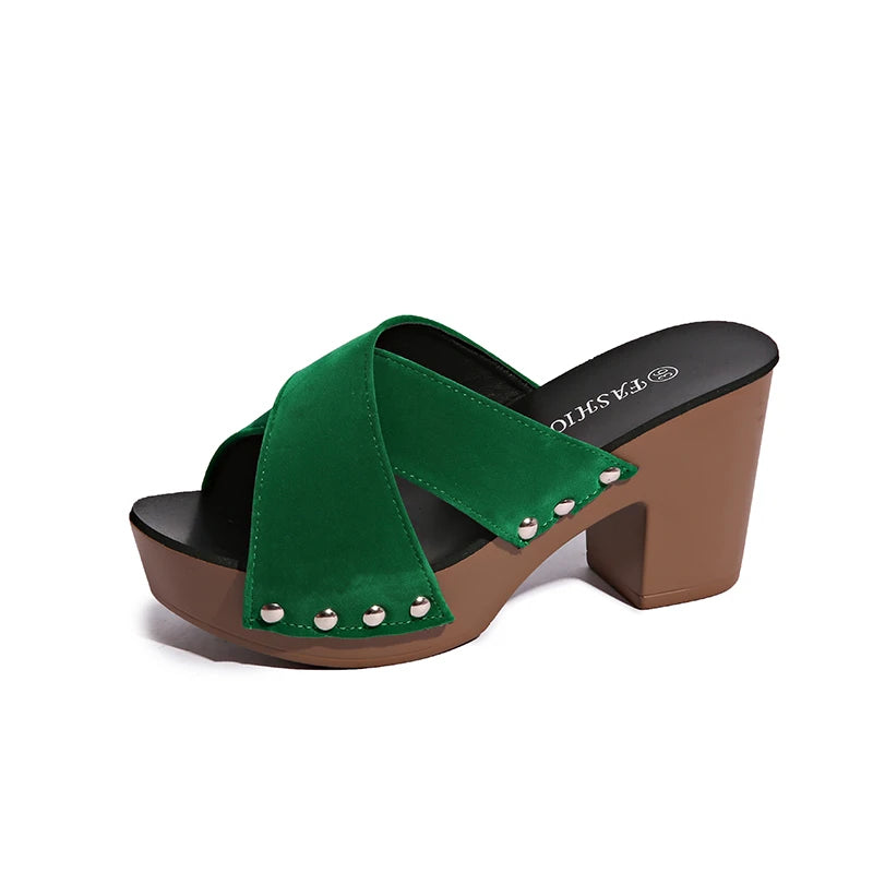 European and American Summer New Waterproof Sexy Slippers Trifle Sandals