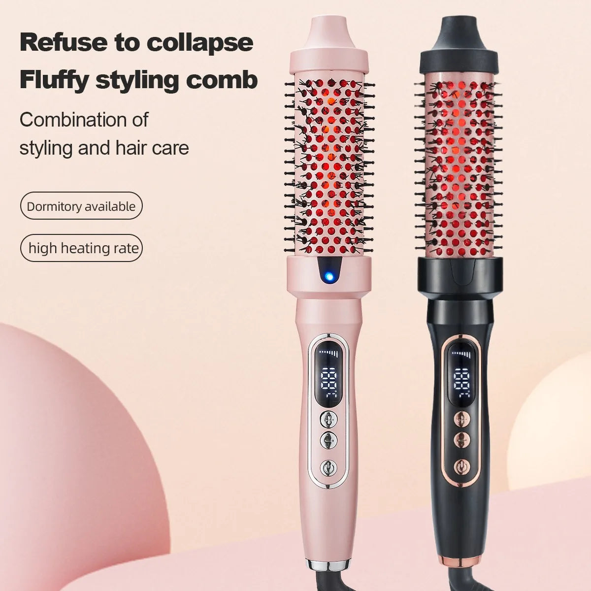 Infrared Heated Curling Brush