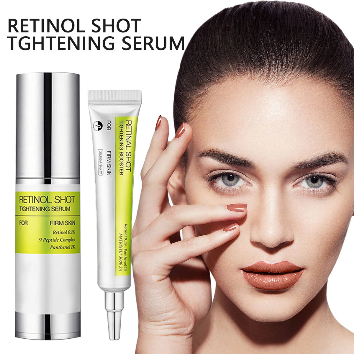 Korean Retinol Face Serum & Eye Cream – Firming, Anti-Wrinkle & Dark Circle Repair