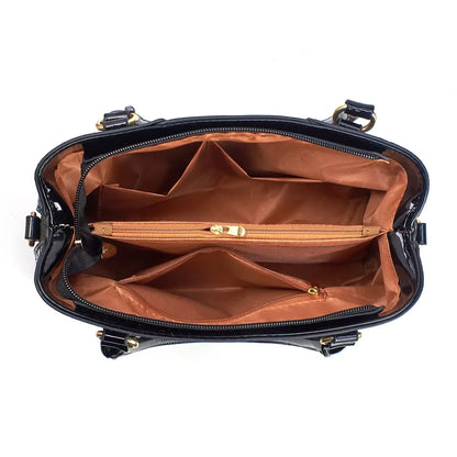 Luxury 3pcs Handbag Set Crocodile Pattern Large Capacity