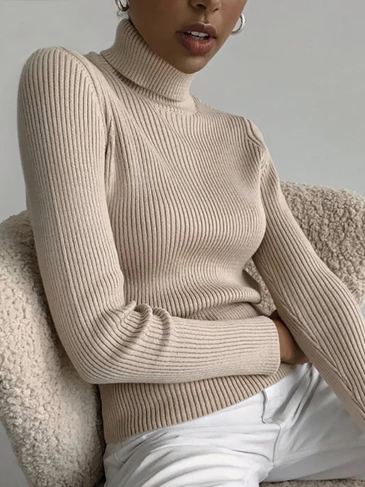 1) Heliar Women Fall Turtleneck Sweater Knitted Soft Pullovers Cashmere Jumpers Basic Soft Sweaters For Women 2024 Autumn Winter