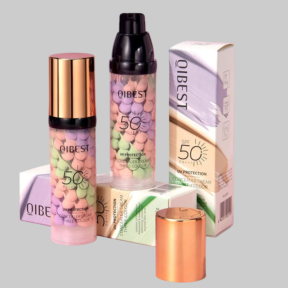 Qibest Three Color Press Release Cream Concealer