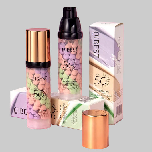Qibest Three Color Press Release Cream Concealer