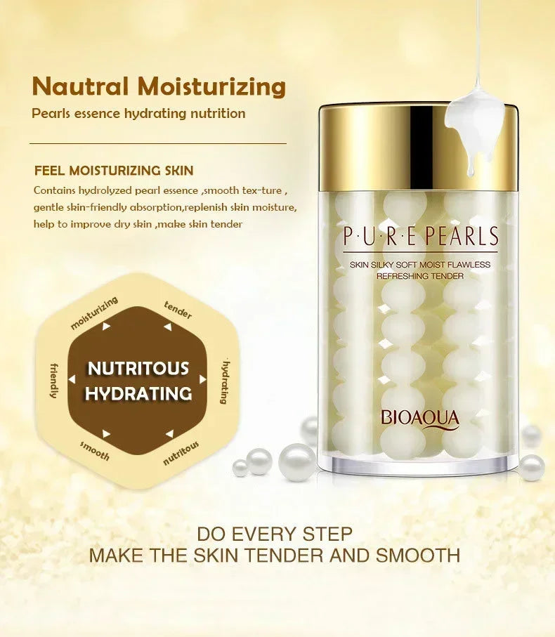 BIOAQUA Pure Pearl Face Cream Moisturizing Skin Firming Hydrating Facial