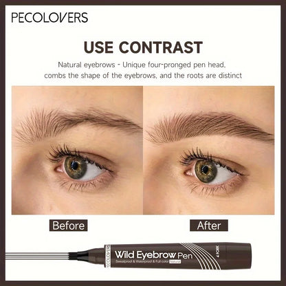 Eyebrow Pen Waterproof 4 Split Tip