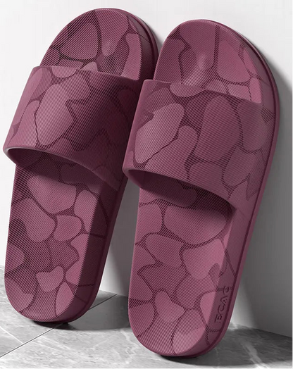 Home Slippers Women Open Toe Waterproof Soft Sole Slides