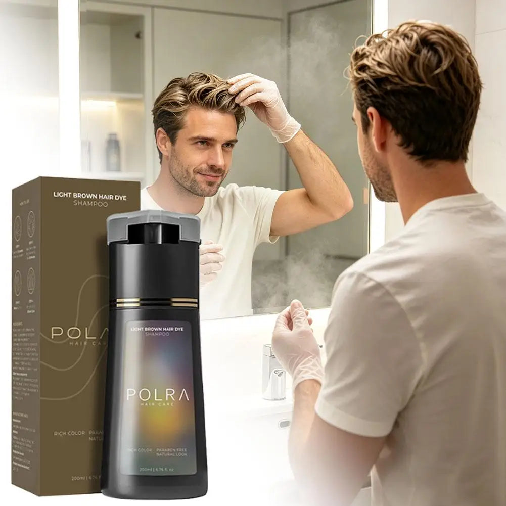 POLAR Hair Dye Shampoo 200ml – Semi-Permanent Color for Men & Women