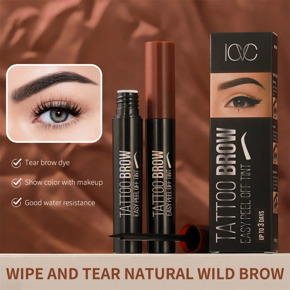 Tear-away eyebrow tint cream, smudge-proof, long-lasting