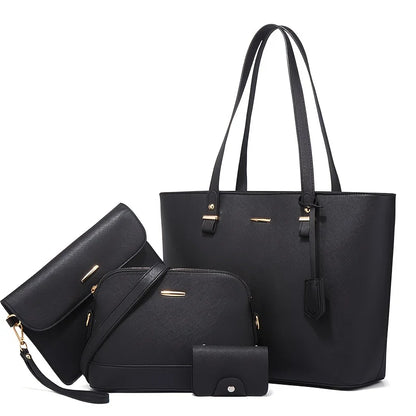 Fashion Women's Bag Sets Solid Color Tote
