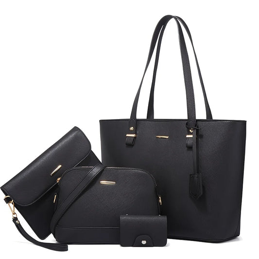 Fashion Women's Bag Sets Solid Color Tote