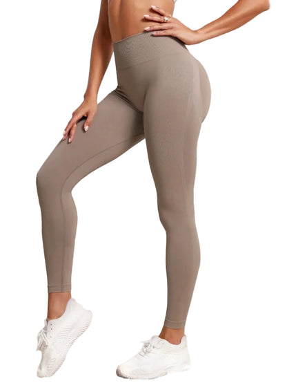 Women's Seamless Hip-Lifting Yoga Leggings | High Waist Push Up Sports Tights