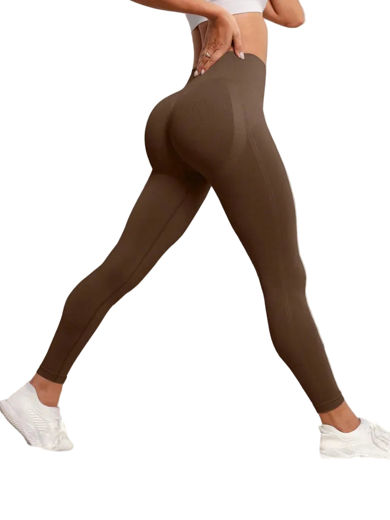 Women's Seamless Hip-Lifting Yoga Leggings | High Waist Push Up Sports Tights