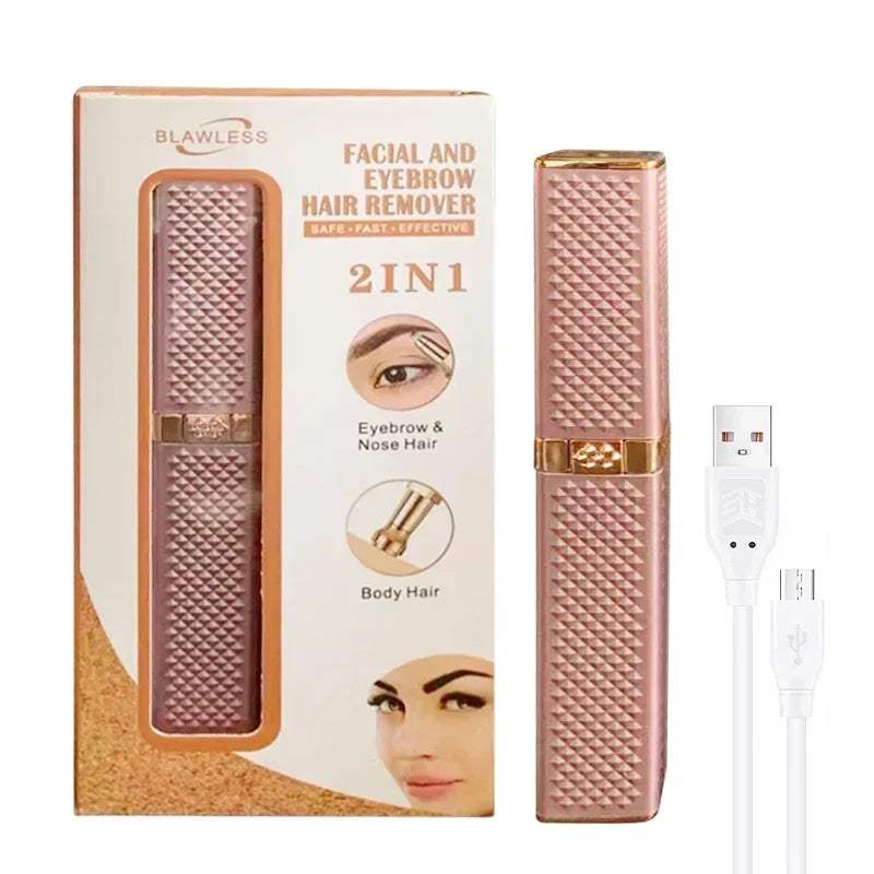 2 in 1 Women's Electric Epilator USB Charging Portable Hair Remover
