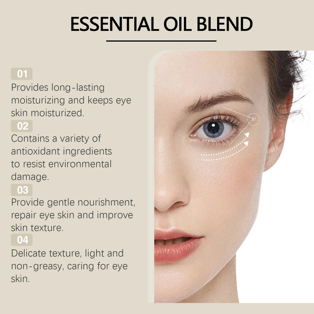 Firming Eye Roll-On with Essential Oil – Dark Circles, Wrinkles & Puffiness