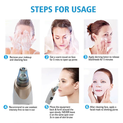 Electric Blackhead Remover Portable USB Facial Pore Cleaner