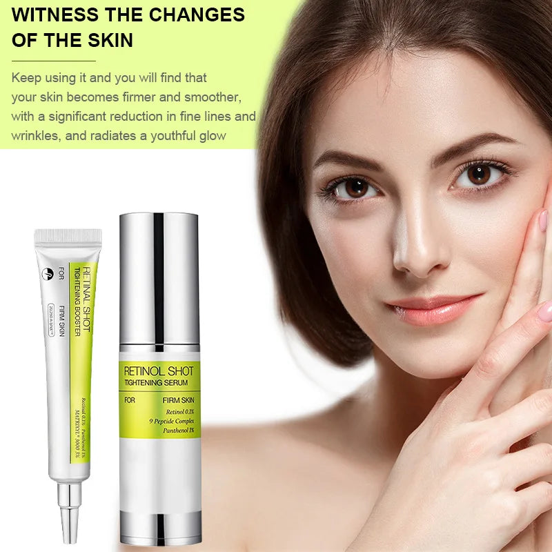 Korean Retinol Face Serum & Eye Cream – Firming, Anti-Wrinkle & Dark Circle Repair