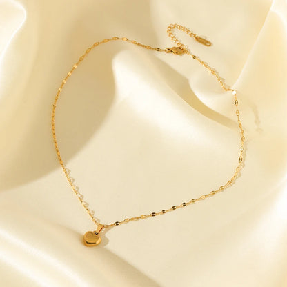 Stainless Steel Heart Love Necklace Bracelets Earrings Set For Women New Trendy 18K Gold Plated Waterproof Jewelry