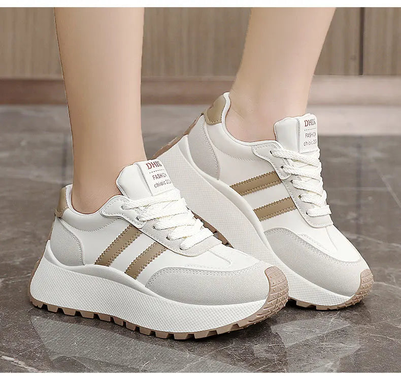 Thick-Soled Women Shoes Height-Increasing Women Sneakers