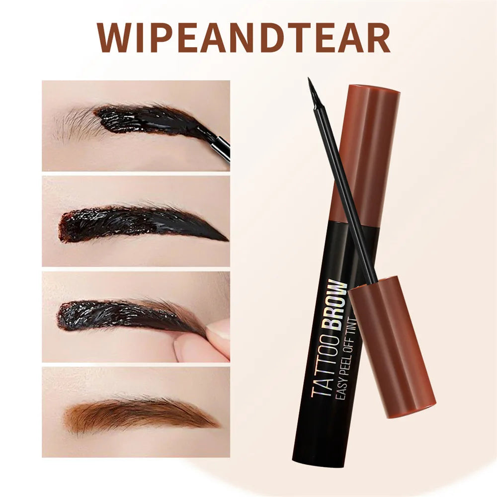 Tear-away eyebrow tint cream, smudge-proof, long-lasting