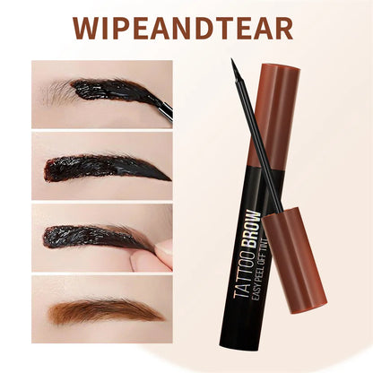 Tear-away eyebrow tint cream, smudge-proof, long-lasting