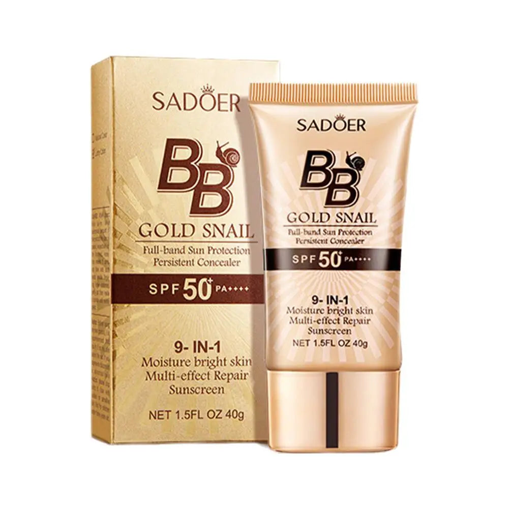 Gold Snail Sunscreen BB Cream Protector Facial Sun Block SPF50