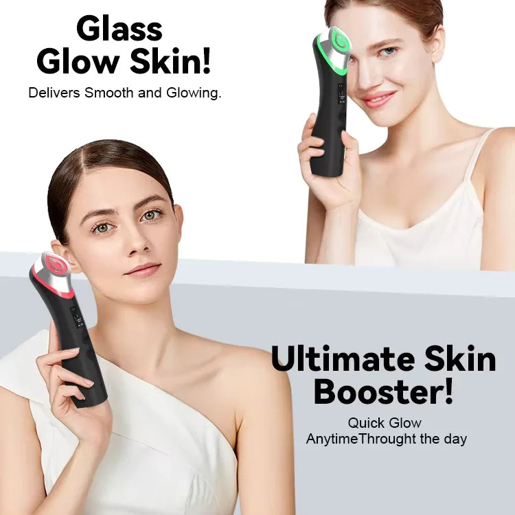 LED Light Therapy Facial Device – 5-Color Anti-Aging Skin Tightening Wand