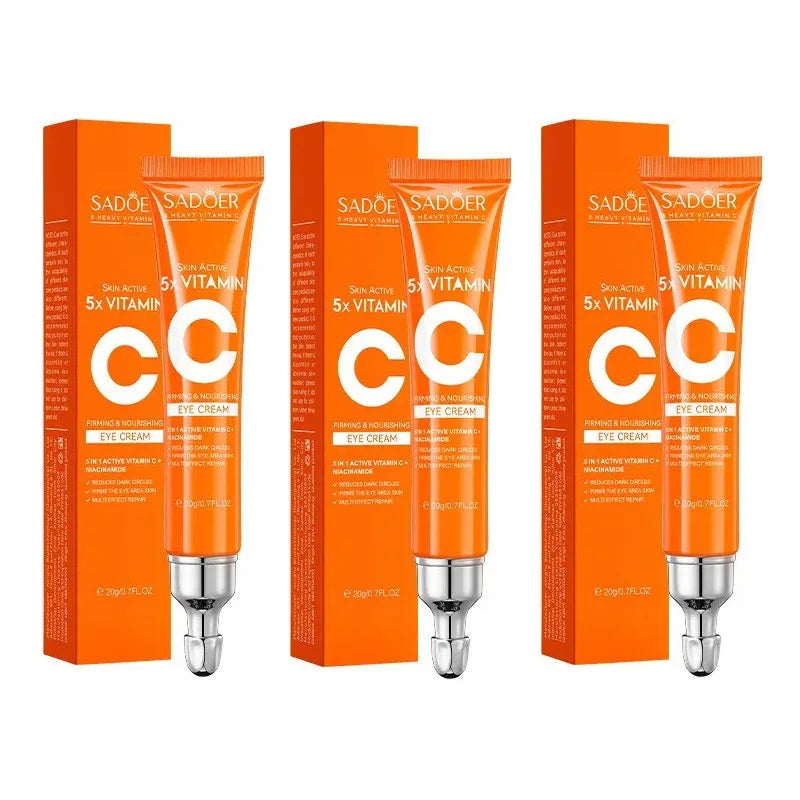 SADOER Vitamin C Eye Cream Anti Dark Circles Eyes Bags Remover