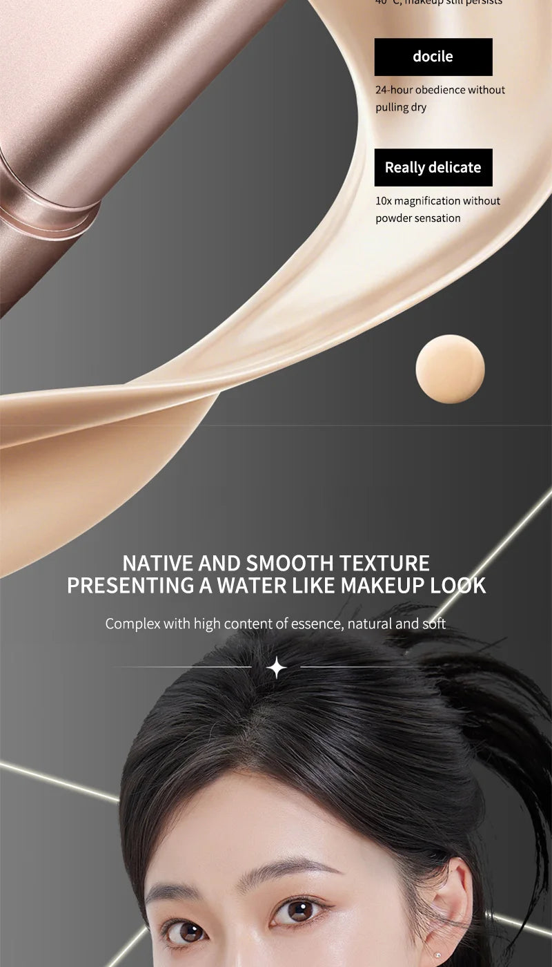 Light and Moist Hydrating Foundation, Natural-Looking, Moisturizing