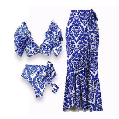 One Piece Swimsuit with Cover Up Sexy Swimwear Women