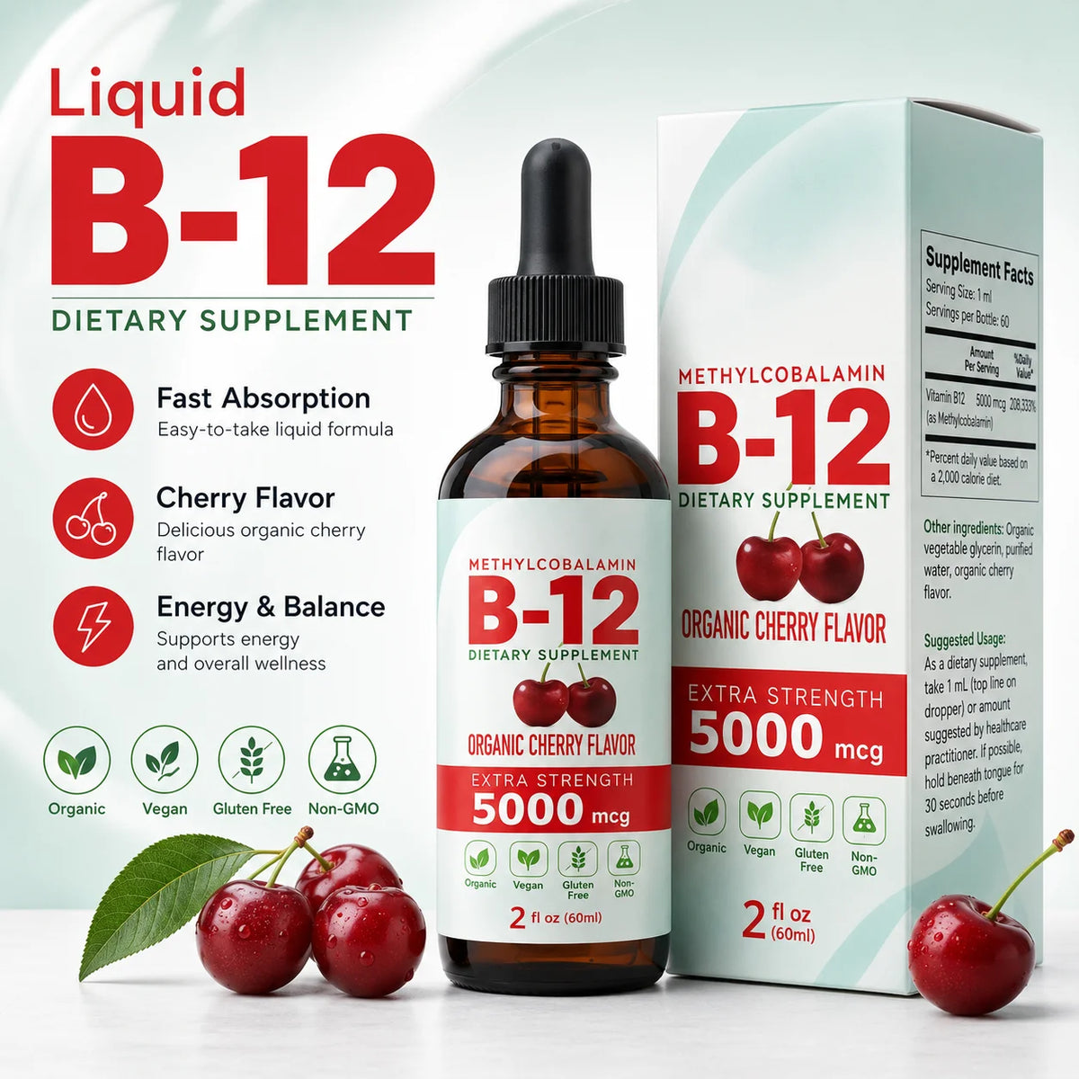 Vitamin B12 Drops 5000mcg