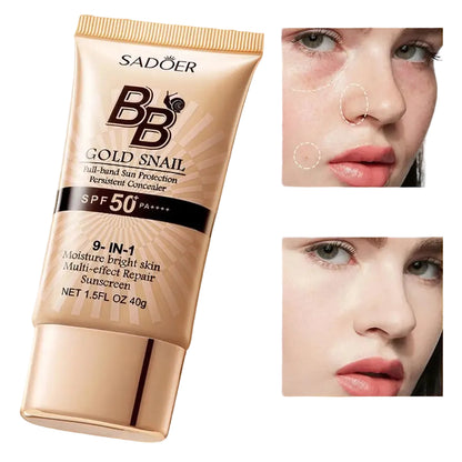 Gold Snail Sunscreen BB Cream Protector Facial Sun Block SPF50