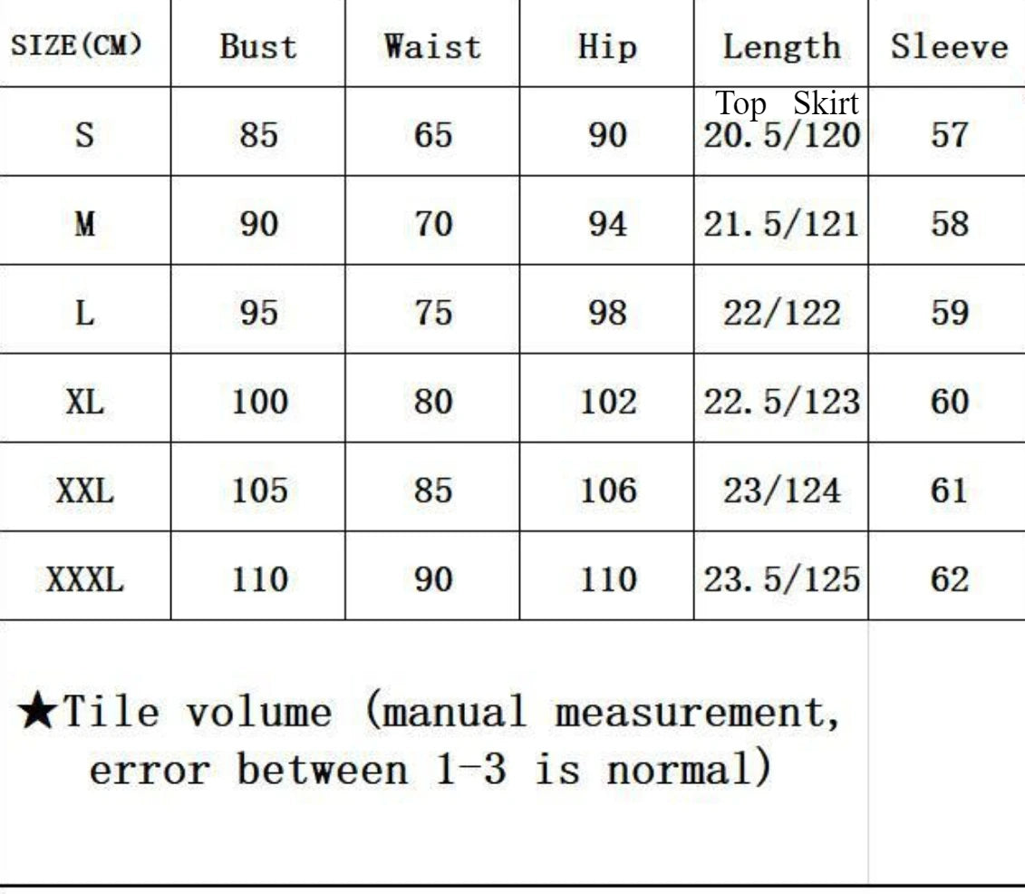 Skirt 2 Piece Set Women Beach Long Skirts Suit Top