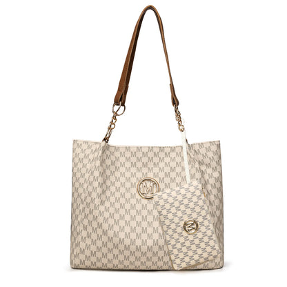 2pcs Women's Vintage Shoulder Bag Set Large Capacity