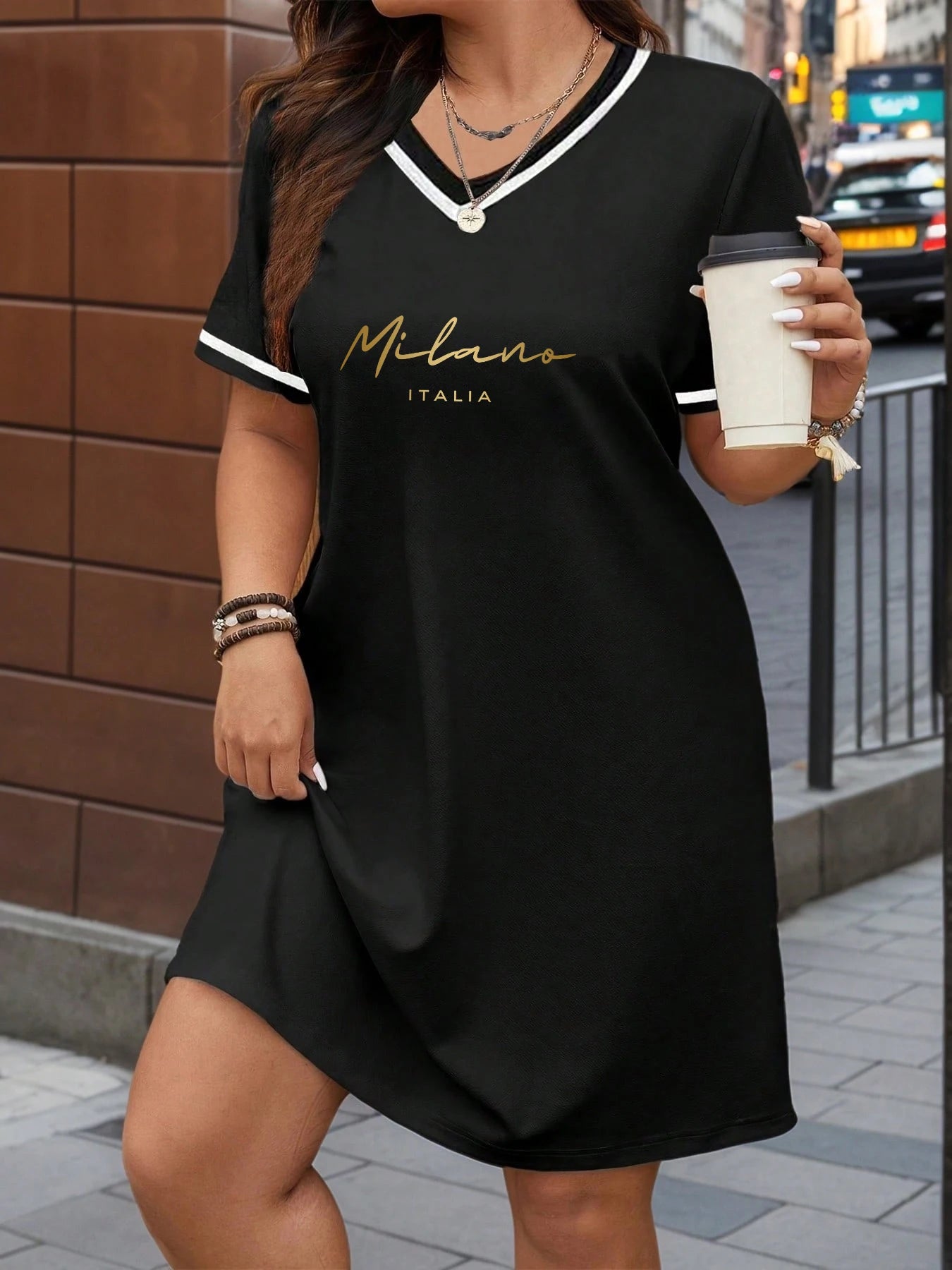 V-Neck Casual Summer Dress