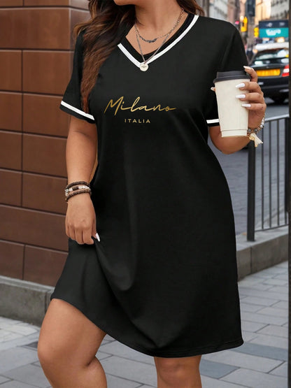 V-Neck Casual Summer Dress