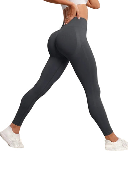 Women's Seamless Hip-Lifting Yoga Leggings | High Waist Push Up Sports Tights