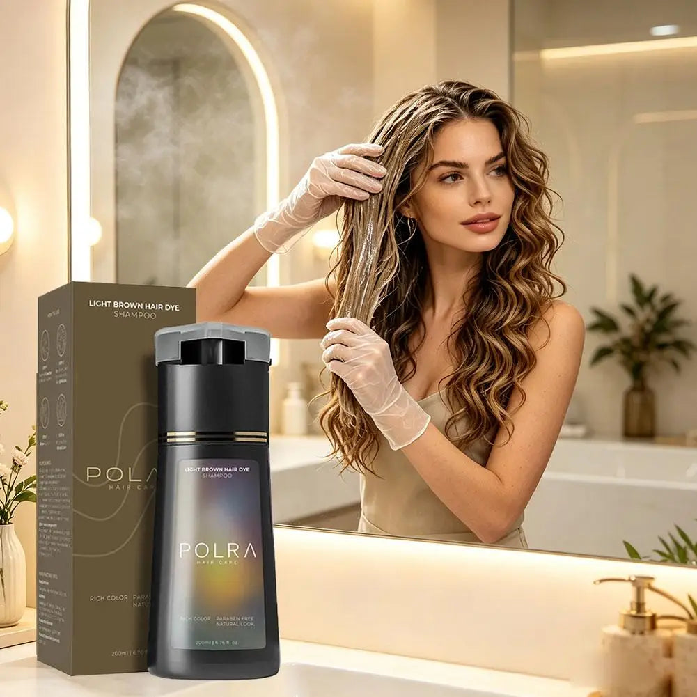 POLAR Hair Dye Shampoo 200ml – Semi-Permanent Color for Men & Women