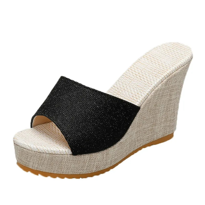 Women Wedges Slippers Summer New High Heels Women Sandals