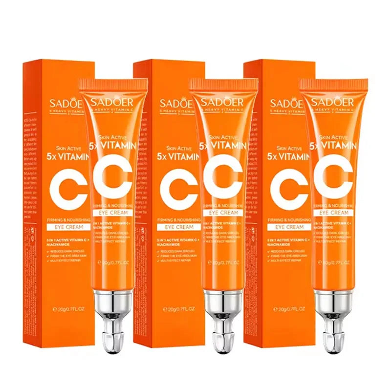 SADOER Vitamin C Eye Cream Anti Dark Circles Eyes Bags Remover