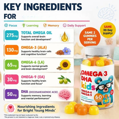 Kids Omega-3 DHA Gummies
